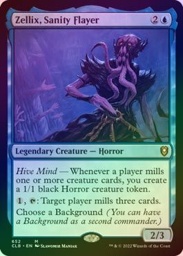 MTG　foil　拡張　正気の剝ぎ取り、ゼルリクス　日本語 CLB foil 正気の剝ぎ取り、ゼルリクス 日本語 1枚 MTG - メルカリ