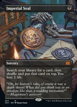 英】伝国の玉璽/Imperial Seal[黒MR]【2X2】[ボーダーレス] | モダン