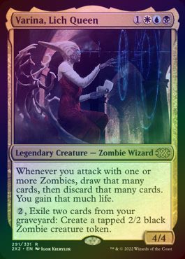 MTG foil 英語版 リッチの女王、ヴァリーナ 旧枠 FOIL】【英】リッチの