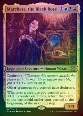 mtg スタンダード　バラ FOIL】【英】黒薔薇のマルチェッサ/Marchesa, the Black Rose[多色R