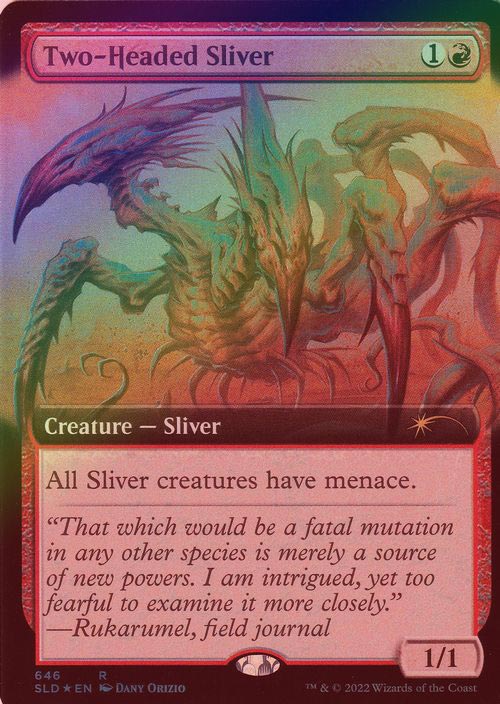 スリヴァー全絵柄 197)《双頭スリヴァー/Two-Headed Sliver》[TSR] 赤C | 日本最大
