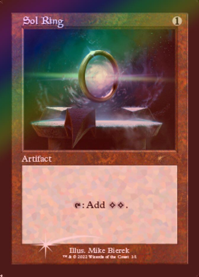 イベント配布》【FOIL】【英】太陽の指輪/Sol Ring[無色P]【旧枠プロモ
