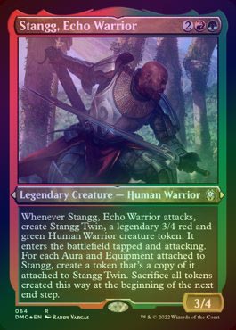 �ڥ��å���FOIL�ۡڱѡۤ����ޤ���Ρ�������/Stangg, Echo Warrior[¿��R]��DMC��