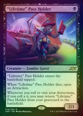 ☆SALE☆【FOIL】【英】Lifetime Pass Holder[黒R]【UNF】 | モダン