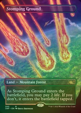 FOIL】【英】踏み鳴らされる地/Stomping Ground[土地R]【UNF