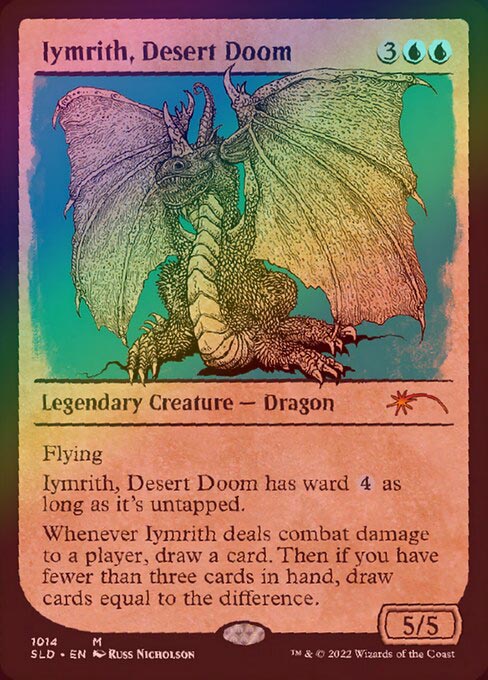 FOIL】【英】砂漠滅ぼし、イムリス/Iymrith, Desert Doom[青P]【SLD