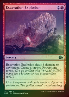 ☆SALE☆【FOIL】【英】採掘爆発/Excavation Explosion[赤C]【BRO