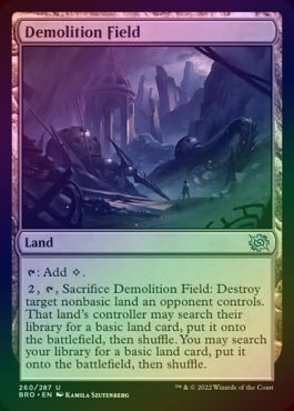 【ご確認用】兄弟戦争 foil 解体爆破場a 英語 1枚　MTG ご確認用】兄弟戦争 foil 解体爆破場a 英語 1枚 MTG ご確認用】兄弟