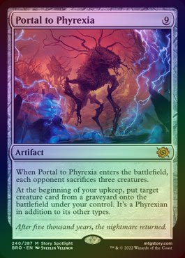 FOIL】【英】ファイレクシアへの門/Portal to Phyrexia[無色MR]【BRO 