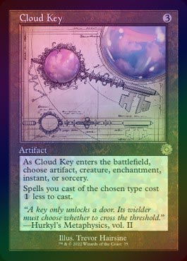 FOIL】【英】雲の鍵/Cloud Key[無色R]【BRO-旧枠】[設計図 
