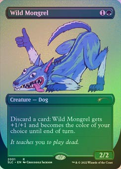 野生の雑種犬 Wild Mongrel 日本語 foil MTG FOIL】【英】野生の雑種犬/Wild Mongrel[緑P]【SLD】 | プロモ・プレ