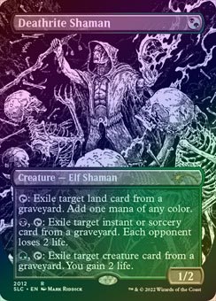 死儀礼のシャーマン/Deathrite Shaman RTR日本語foil 死儀礼の