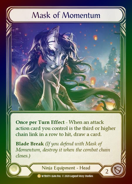 その他 Mask of Momentum Rainbow Foil》[Ninja]Mask of Momentum [L]《WTR-UL》 | Flesh and