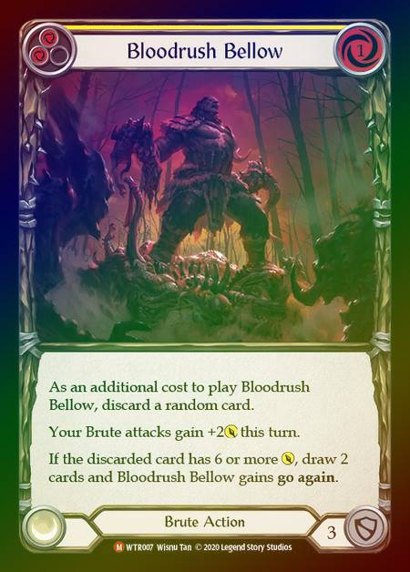 Rainbow Foil》[Brute]Bloodrush Bellow [M]《WTR-UL》 | Flesh