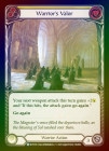Rainbow Foil[Warrior]Warrior's Valor [][R]WTR-UL