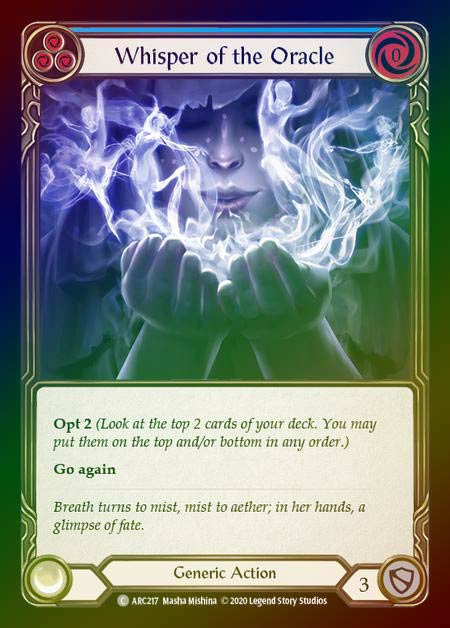 ☆SALE☆《Rainbow Foil》[Generic]Whisper of the Oracle [青][C