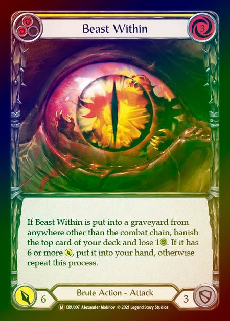 Rainbow Foil》[Brute]Beast Within [M]《CRU-UL》 | Flesh and Blood