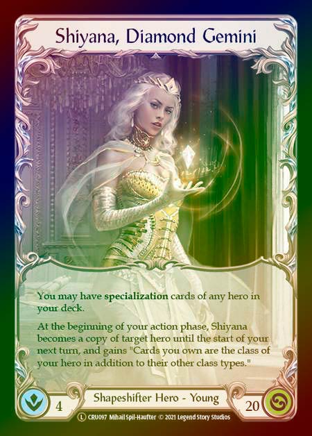 その他 FAB RF Shiyana,Diamond Gemini Rainbow Foil》[Shapeshifter]Shiyana, Diamond Gemini [L]《CRU