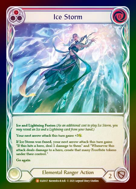��Rainbow Foil��[Elemental Ranger]Ice Storm [M]��ELE-���ǡ�