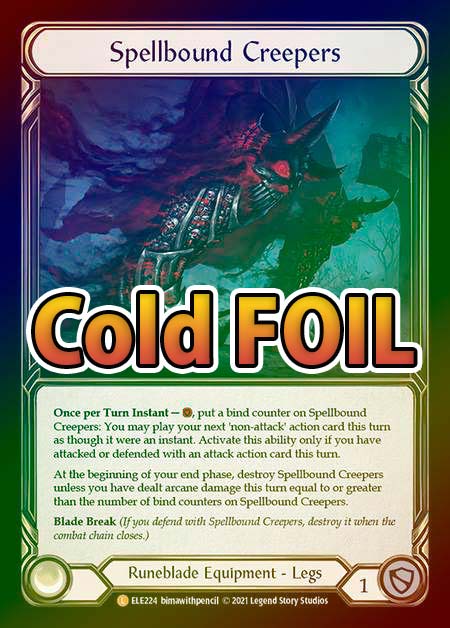 Cold Foil》[Runeblade]Spellbound Creepers [L]《ELE-初版》 | Flesh