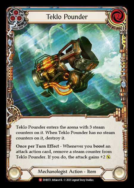 その他 Teklo Pounder CF GEM5 Mechanologist]Teklo Pounder [M]《EVR》 | Flesh and Blood,シングル