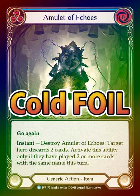 Cold Foil》[Generic]Amulet of Echoes [R]《EVR》 | Flesh and