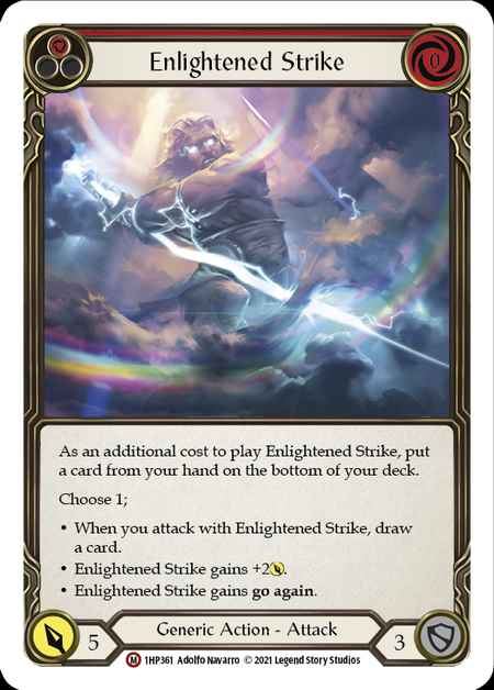 《クーポン使用不可》[Generic]Enlightened Strike [M]《HP1》-BLACK FROG（ブラックフロッグ） | MTG /  FABシングル