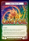 SALECold Foil[Draconic Illusionist]Burn Them All [M]UPR