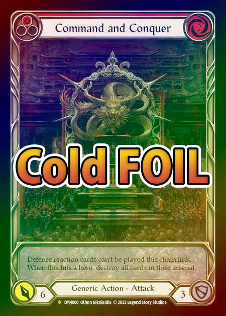 その他 FAB Command and Conquer Cold Foil Marvel FAB Proxy Card Cold Foil Collection Cards New Horizon