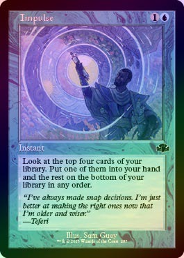 Mtg 衝動 foil FOIL】【英】衝動/Impulse[青C]【DMR】[旧枠] | モダン以下・特殊