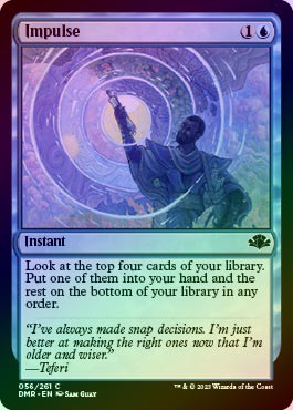 MTG　英語版foil　衝動 FOIL】【英】衝動/Impulse[青C]【DMR】 | モダン以下・特殊セット,特殊