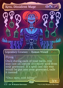 反体制魔道士、ケス　AP Foil FOIL】【英】反体制魔道士、ケス/Kess, Dissident Mage[多色P]【SLD