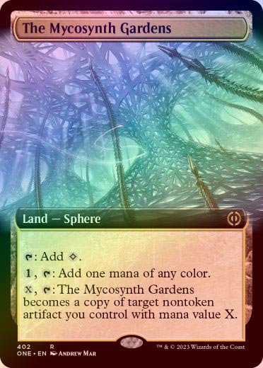 【拡張foil】マイコシンスの庭 FOIL】【英】マイコシンスの庭/The Mycosynth Gardens[土地R]【ONE