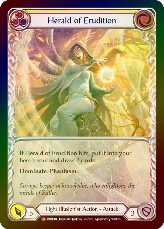 ��Rainbow Foil��[Light Illusionist]Herald of Erudition [M]��MON-���ǡ�[Extended Art]