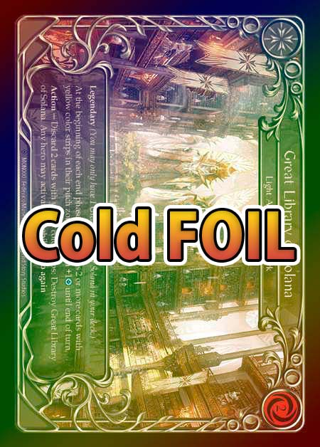 その他 FAB Great Library of Solana Cold Foil Auction Prices Realized Tcg Cards 2021 FLESH AND BLOOD