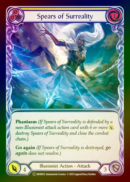 Rainbow Foil》[Illusionist]Spears of Surreality [黄][C]《MON-初版