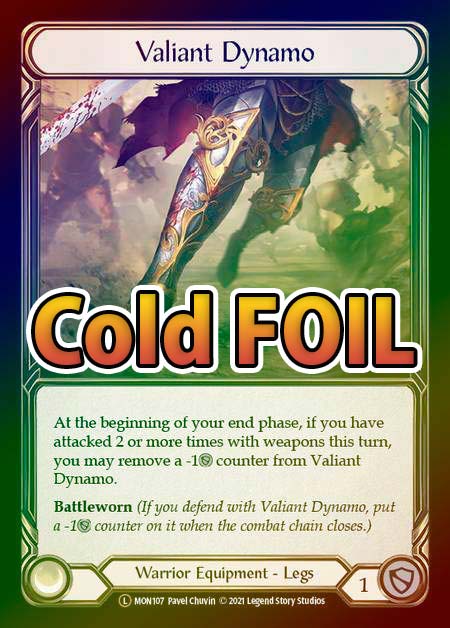Cold Foil》[Warrior]Valiant Dynamo [L]《MON-初版》 | Flesh