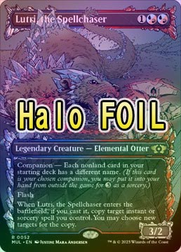 Halo FOIL】【英】呪文追い、ルーツリー/Lutri, the Spellchaser[混色R