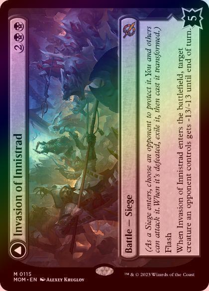 FOIL】【英】イニストラードへの侵攻/Invasion of Innistrad[黒MR
