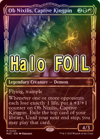 格安即決 HALO FOIL】【英】囚われの黒幕、オブ・ニクシリス/Ob Nixilis マジック：ザ・ギャザリング