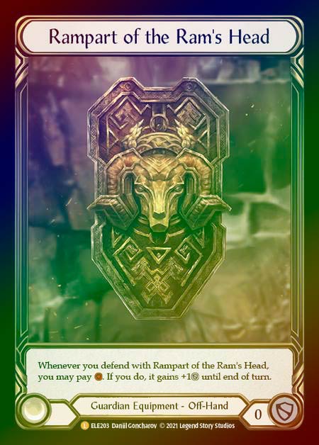��Rainbow Foil��[Guardian]Rampart of the Ram's Head [L]��ELE-UL��