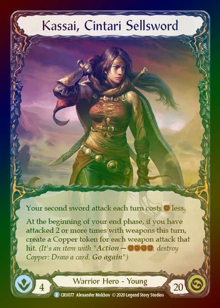 Rainbow Foil》[Warrior]Kassai, Cintari Sellsword [R]《CRU-初版