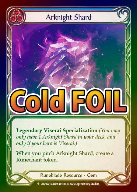 ��Cold Foil��[Runeblade]Arknight Shard [F]��CRU-���ǡ�
