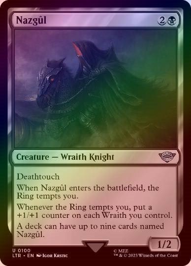 FOIL】【英】ナズグル/Nazgul[No.100][黒U]【LTR】 | モダン以下・特殊