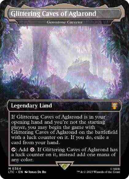 傷有り特価　MTG　アグラロンドの燦光洞 (宝石の洞窟) FOIL】【日】アグラロンドの燦光洞/宝石の洞窟/Gemstone Caverns