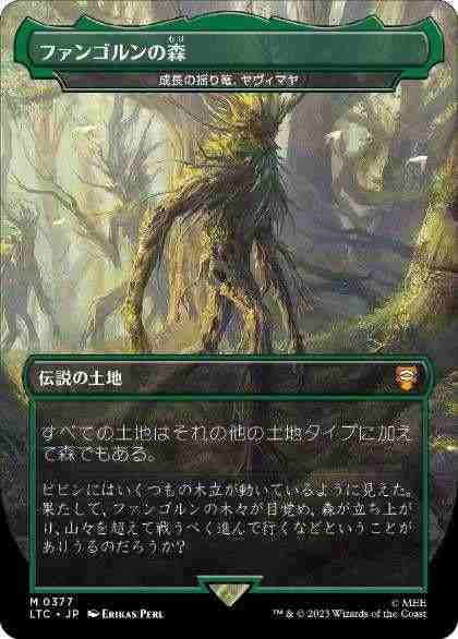 MTG 成長の揺り篭、ヤヴィマヤ(ファンゴルンの森)foil 計3枚 日】ファンゴルンの森/成長の揺り篭、ヤヴィマヤ/Yavimaya, Cradle of