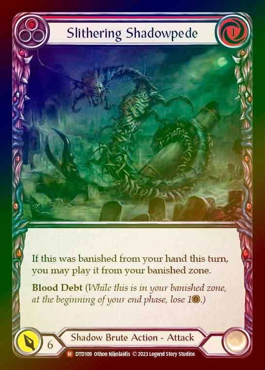 Rainbow Foil》[Shadow Brute]Slithering Shadowpede [M]《DTD