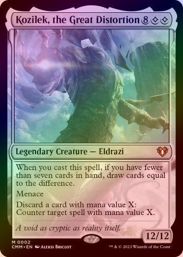 MTG 大いなる歪み、コジレック foil 日)大いなる歪み、コジレック / Kozilek, the Great Distortion