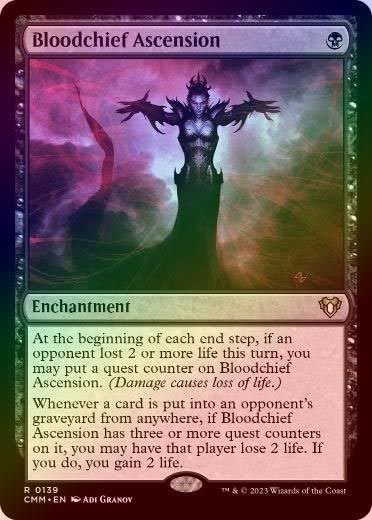 MTG 血の長の昇天 <foil> 2枚セット MTG 血の長の昇天 <foil> 2枚セット Bloodchief Ascension [CMM