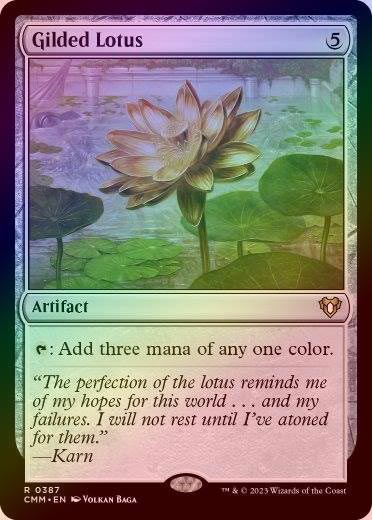 金粉の水蓮 日本語 ボーダーレス foil MRD)金粉の水蓮(F)/